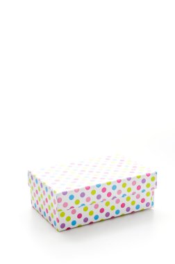 beyaz izole giftbox