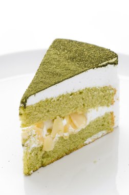 pasta izole matcha beyaz arka plan