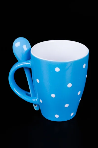 Cup with spoon — Stock Photo, Image