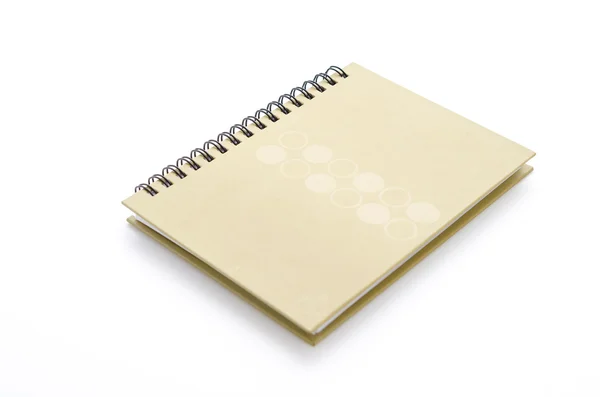 Notebook isolado em branco — Fotografia de Stock