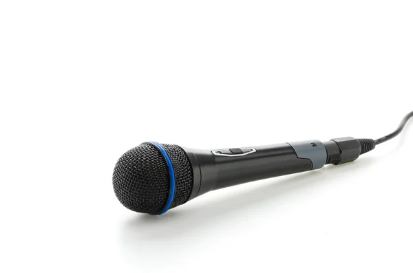 Microphone isolated on white — Stock Photo, Image