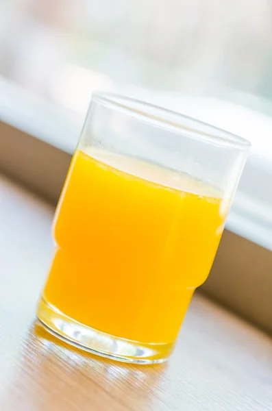 Appelsinjuice glas - Stock-foto