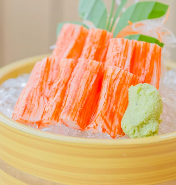 Stick crab sashimi — Stock Photo, Image