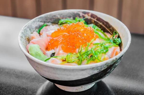 Zalmsalade Japans eten — Stockfoto