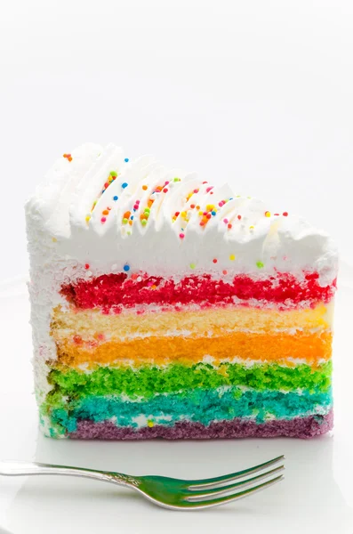 Regenbogenkuchen — Stockfoto