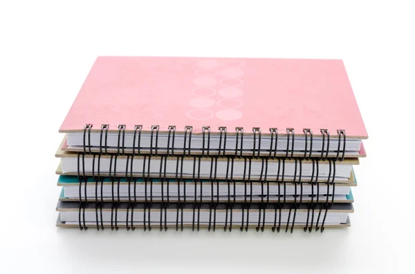 Notebook isolado em branco — Fotografia de Stock