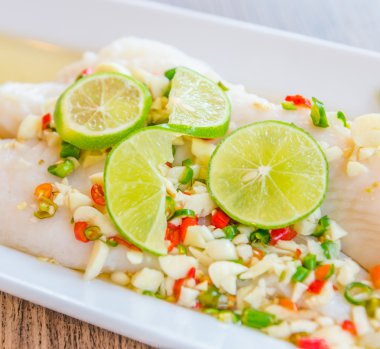 buğulanmış basa balık