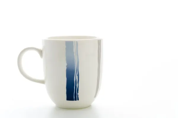Tasse isoliert weißen Hintergrund — Stockfoto