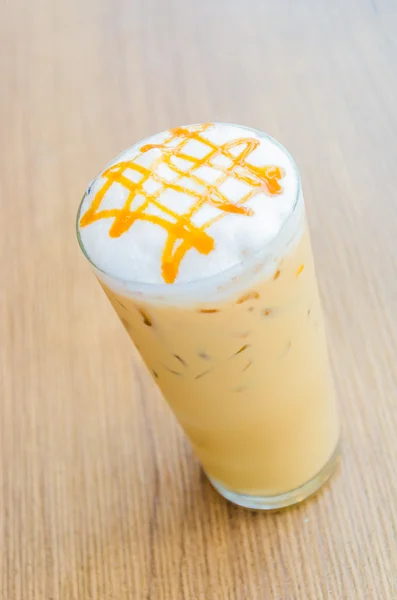 Iced caramel coffee — Stock Photo, Image