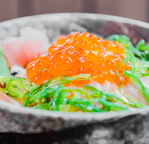 Zalmsalade Japans eten — Stockfoto