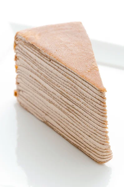 Choklad crepe tårta — Stockfoto