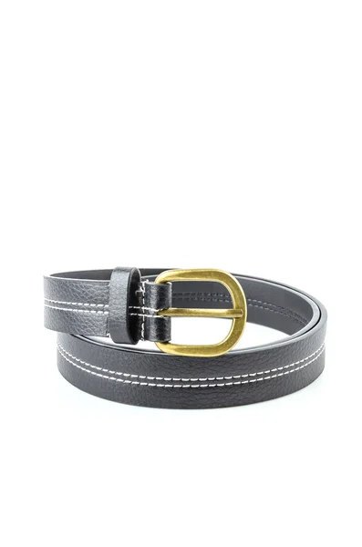 Black leather belt — Stock Photo, Image