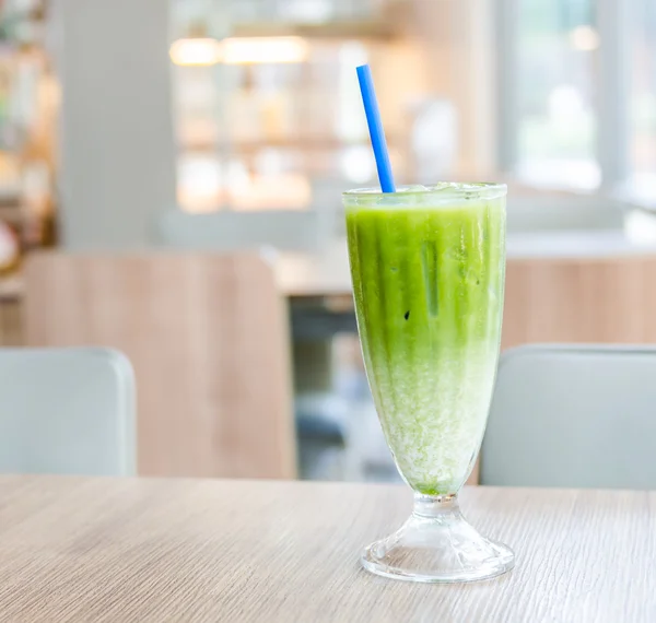 Grönt te latte — Stockfoto