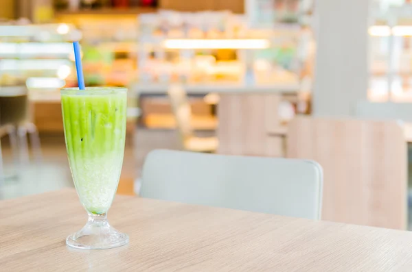Chá verde latte — Fotografia de Stock