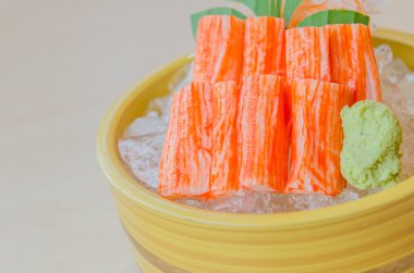 Yengeç sashimi sopa