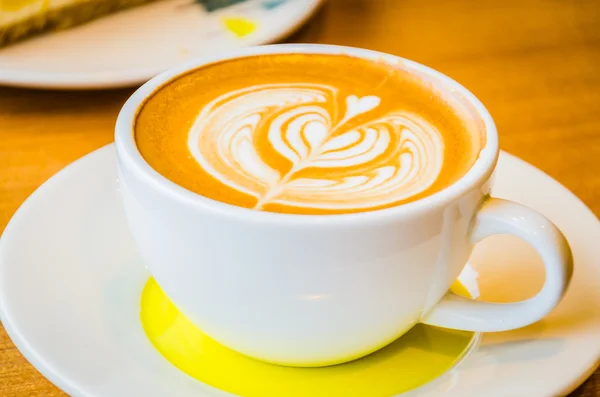 Latte art kaffe — Stockfoto