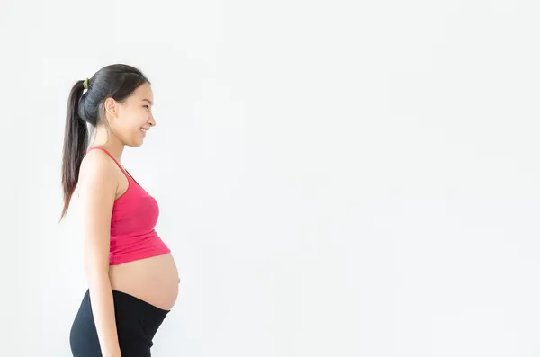 Žena těhotná — Stock fotografie