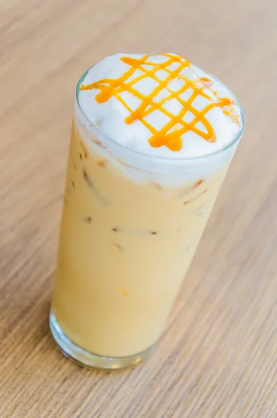 Iced caramel coffee — Stock Photo, Image