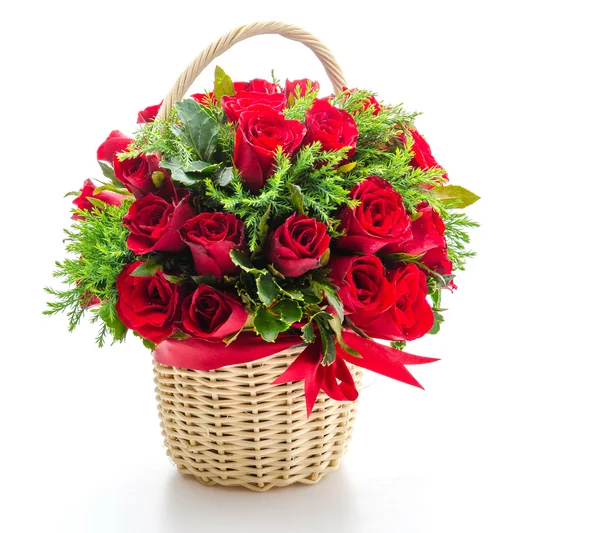 Rose basket — Stock Photo, Image