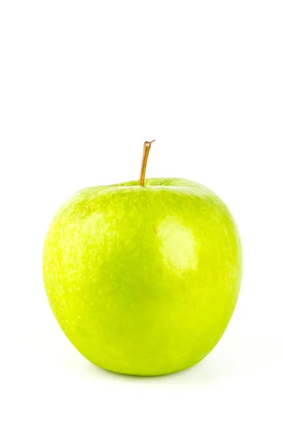 Green apple isolated white background — Stock Photo, Image