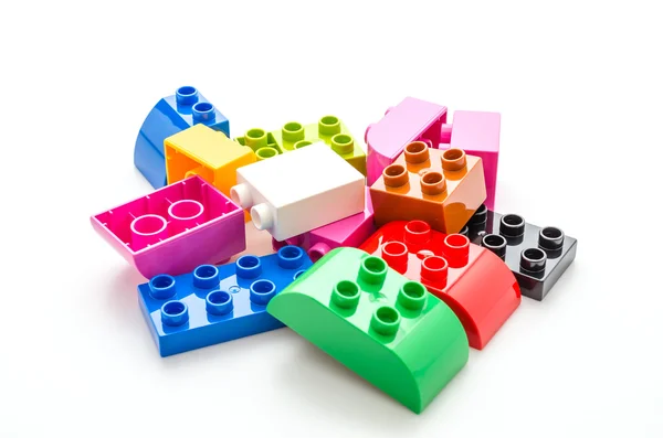 Blocchi di plastica giocattolo — Foto Stock