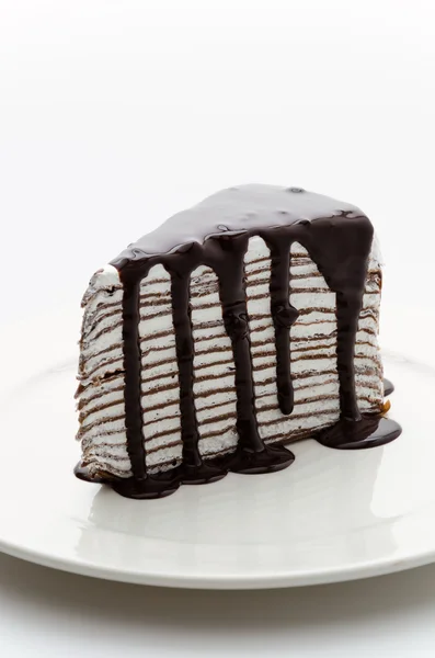 チョコレート クレープ ケーキ — ストック写真
