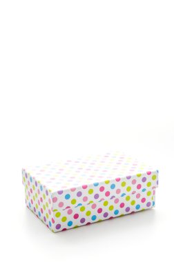 beyaz izole giftbox