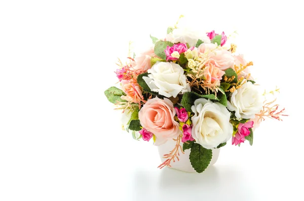 Bouquet flowers isolated on white — Stock Photo, Image