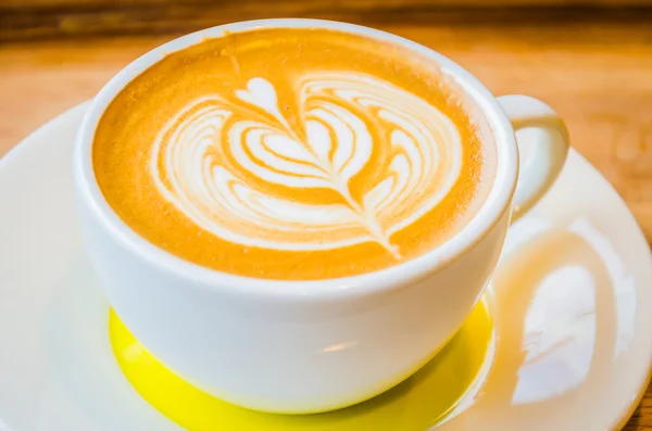 Latte art kaffe — Stockfoto