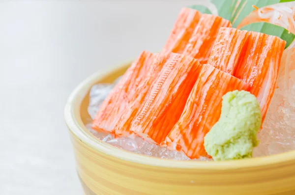 Stick crab sashimi — Stock Photo, Image