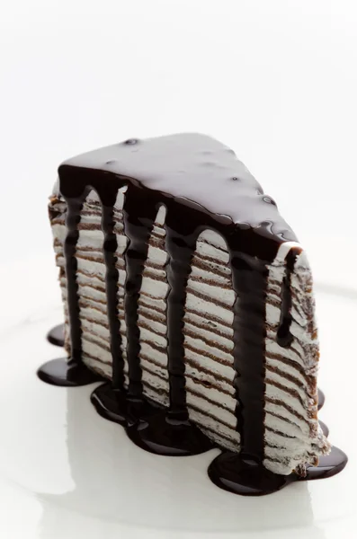 Torta crespata al cioccolato — Foto Stock