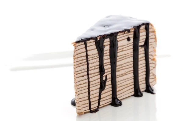 Kue Coklat Crepe — Stok Foto