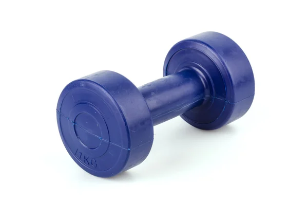 Dumbell izole beyaz arka plan — Stok fotoğraf