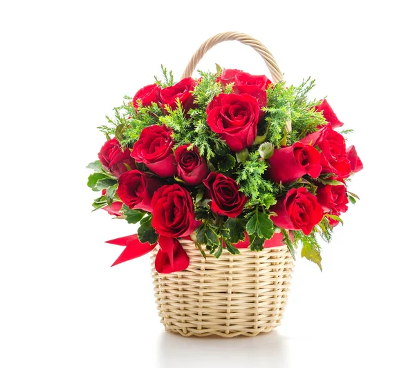 Rose basket — Stock Photo, Image