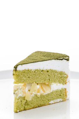 pasta izole matcha beyaz arka plan