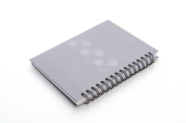 Notebook isolado em branco — Fotografia de Stock