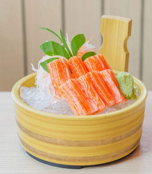 Stick crab sashimi — Stock Photo, Image