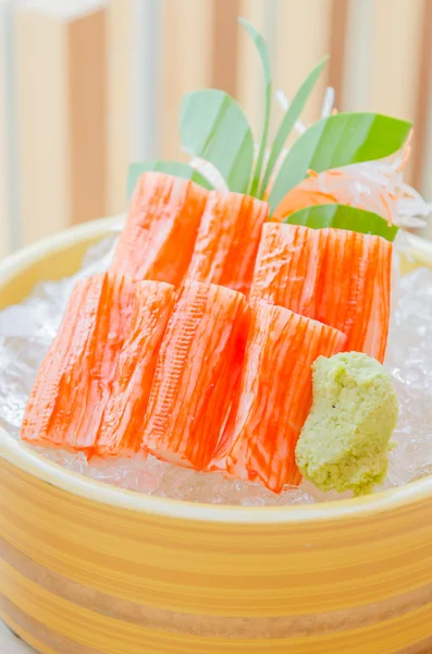 Stick crab sashimi — Stock Photo, Image