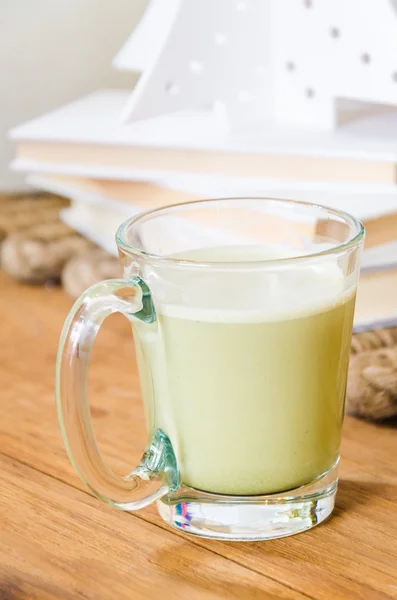 Latte di tè verde — Foto Stock