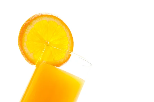 Orange juice glass — Stock Photo, Image