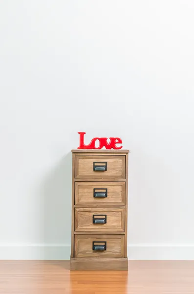 Love on bedside table — Stock Photo, Image