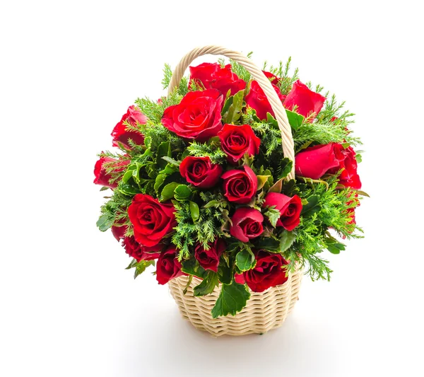 Rose basket — Stock Photo, Image