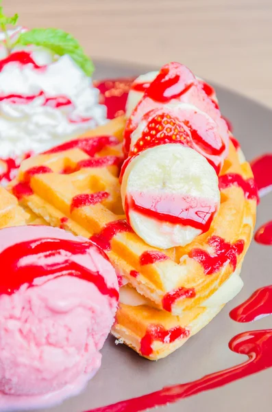 Crêpe banane fraise — Photo