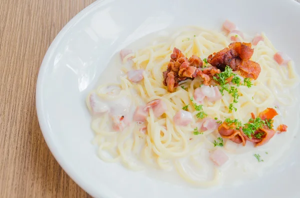 意大利面 carbonara — 图库照片