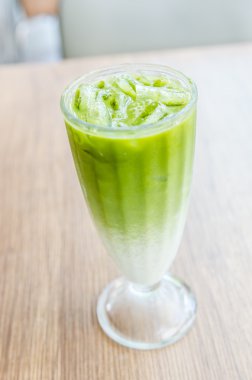 buzlu yeşil çay kahve