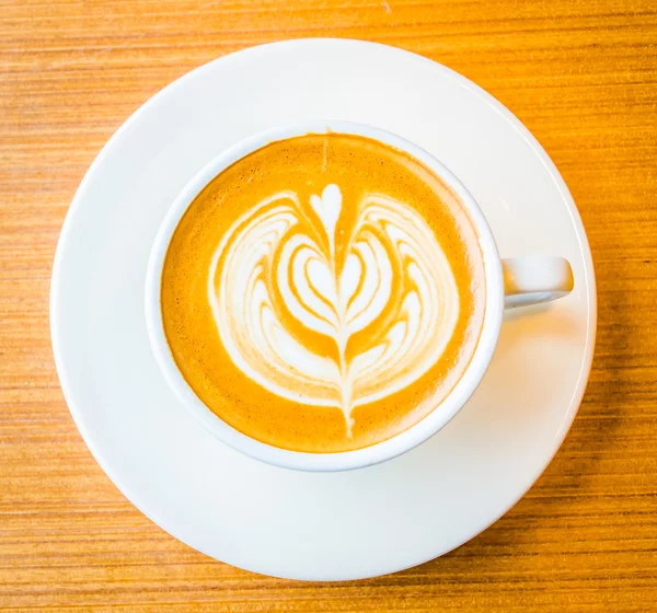 Latte art kaffe — Stockfoto