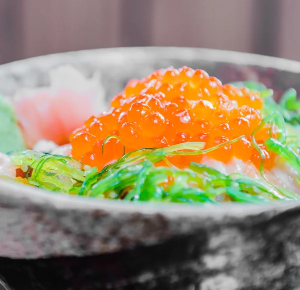 Zalmsalade Japans eten — Stockfoto
