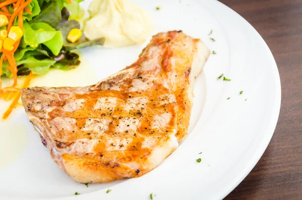 Vepřové kotlety steak — Stock fotografie