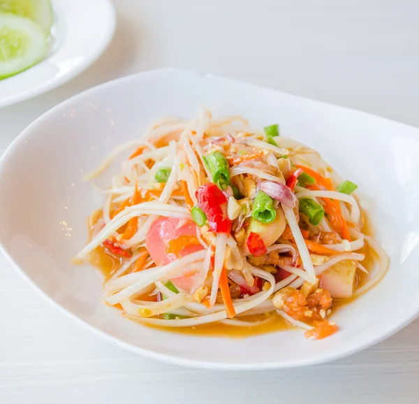 Green papaya salad — Stock Photo, Image