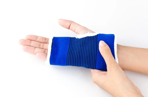 Wrist splint hand — Stock Photo, Image